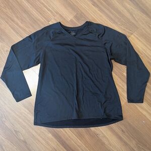 Black Climate Right By Cuddl Duds Insulated Shirt With Thumb Holes Size XXL